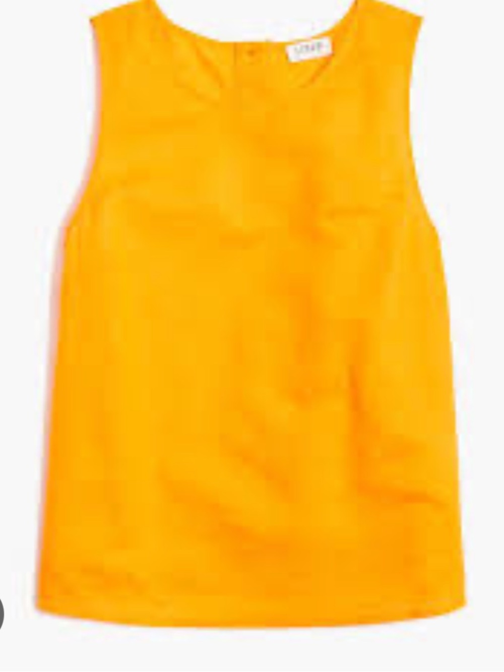 J. Crew sleeveless linen tank in golden marigold medium